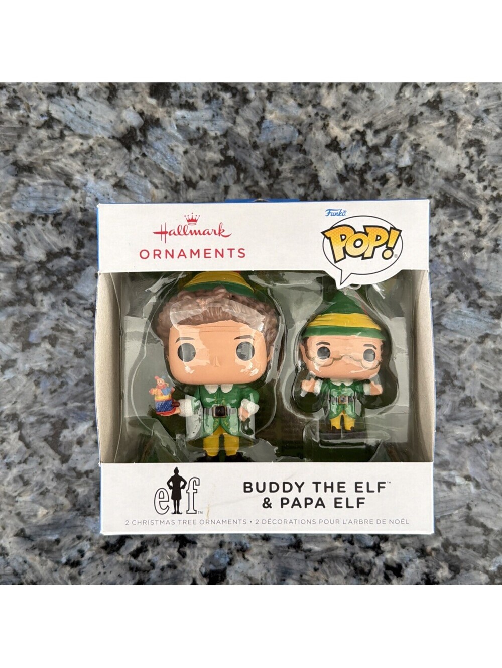 Funko Pop! Hallmark Ornaments Set BUDDY THE ELF & PAPA ELF Christmas Tree Decor